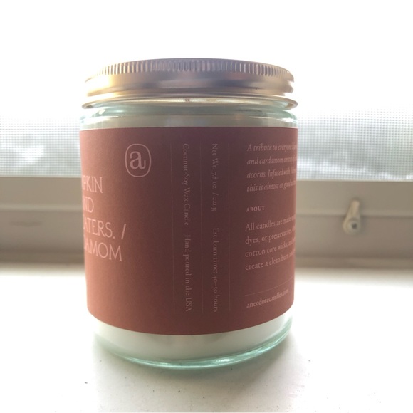 Unused Anecdote Candles “Basic” 7.8 oz coconut-soy wax candle pumpkin spice - Picture 2 of 8